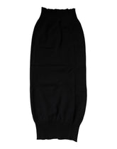 Dolce & Gabbana Black Cashmere Knitted Neck Warmer Foulard Scarf -   -  Dolce & Gabbana.